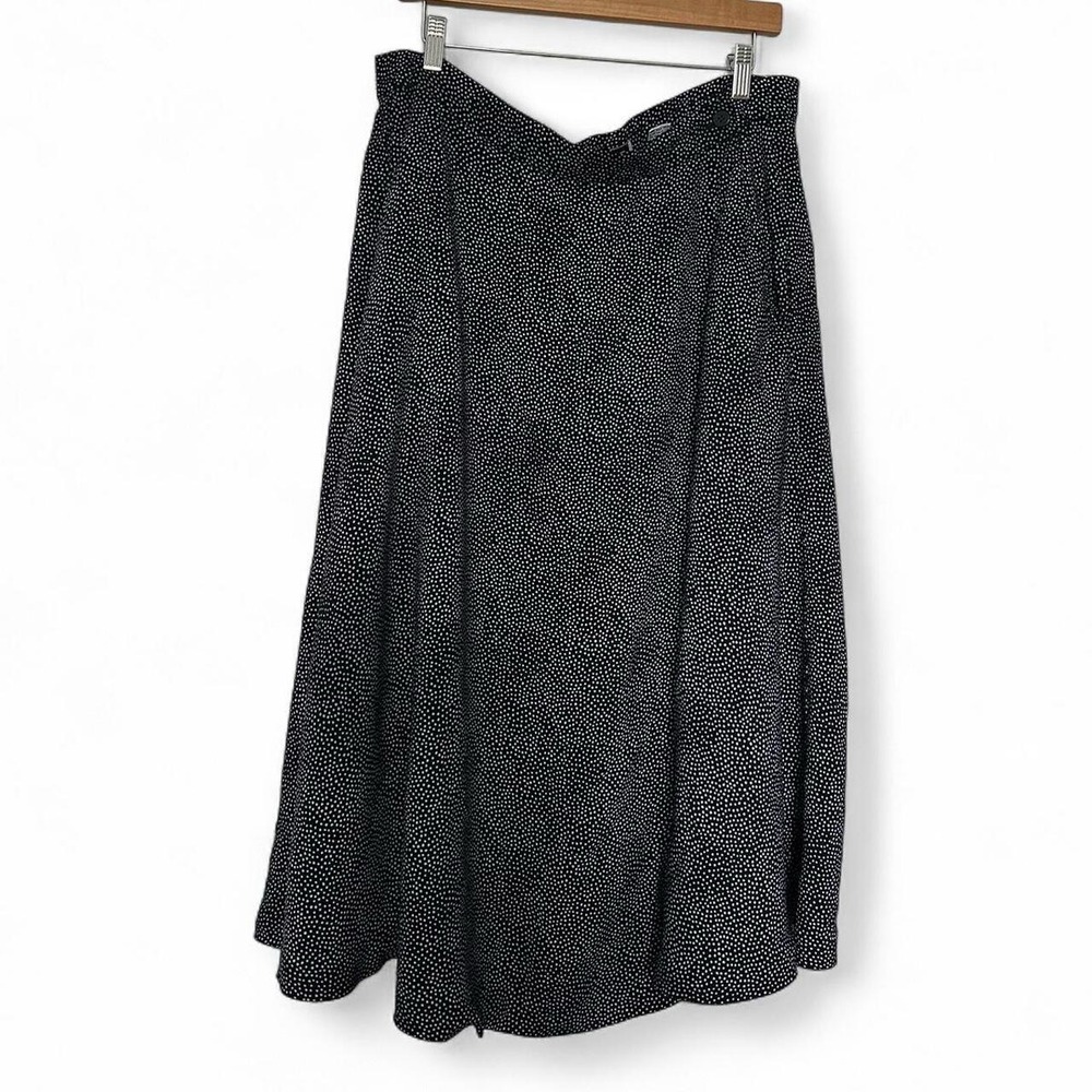 Vintage polka dot midi skirt